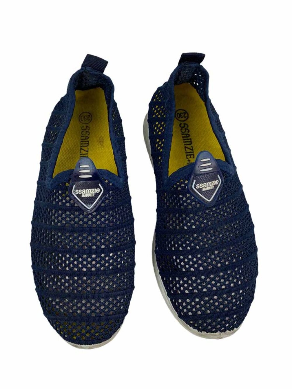 Ssamzie Blue Mesh Slip-On Shoes